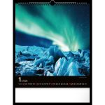 Realsystem Falinaptár 30x34 cm Aurora Borealis 2026