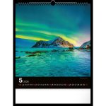 Realsystem Falinaptár 30x34 cm Aurora Borealis 2026