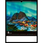 Realsystem Falinaptár 30x34 cm Aurora Borealis 2026