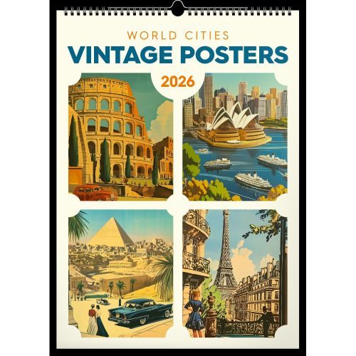 Realsystem Falinaptár 33x46 cm World Cities 2026