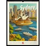 Realsystem Falinaptár 33x46 cm World Cities 2026