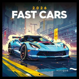 Realsystem Lemeznaptár 16 Hónapos Fast Cars 2026