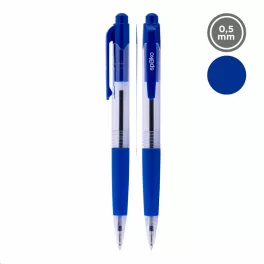   Spoko S0112 Golyóstoll 0,5 mm Kék Tinta Átlátszó Tolltest