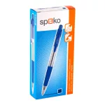 Spoko S0112 Golyóstoll 0,5 mm Kék Tinta Átlátszó Tolltest