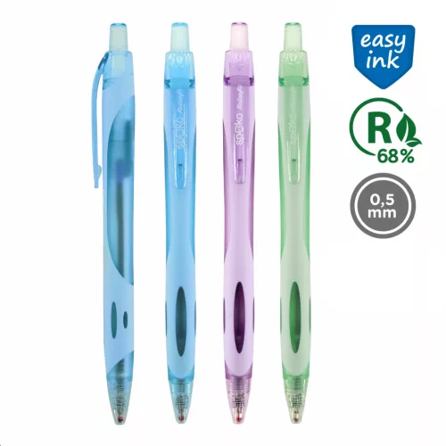 Spoko ReLeaf Active Golyóstoll 0,5 mm Kék Tinta Vegyes Színek