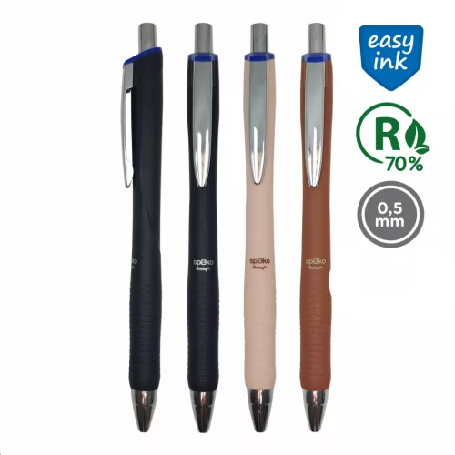 Spoko ReLeaf Panther Golyóstoll 0,5 mm Kék Easy Ink Vegyes Színek