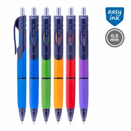 Spoko S0163 Golyóstoll 0,5 mm Kék Easy Ink Vegyes Színek