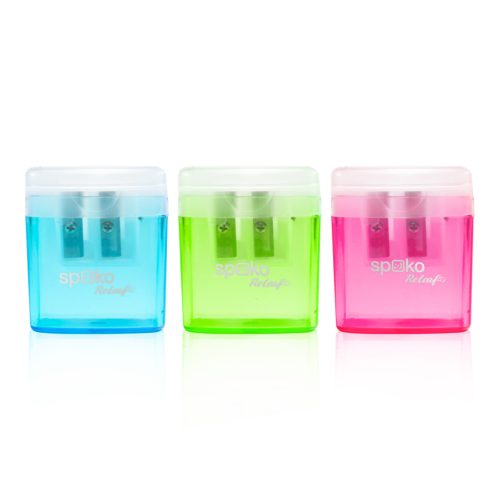 Spoko ReLeaf Hegyező Kétlyukú Tartályos Boxy Duo Vegyes Színes