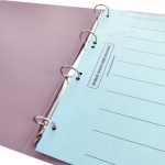 Spoko ReLeaf Gyűrűskönyv A/4 4 Gyűrűs 35 mm SoftTouch Lila