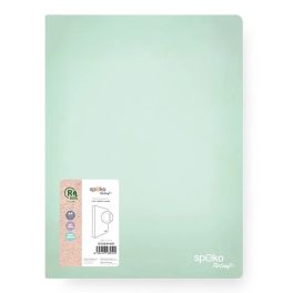   Spoko ReLeaf Gyűrűskönyv A/4 4 Gyűrűs 35 mm SoftTouch Menta Zöld