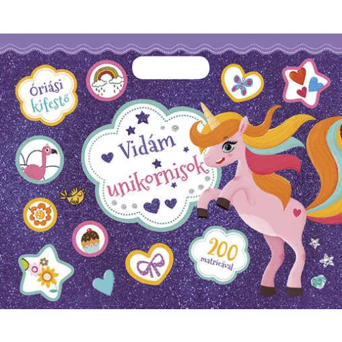 Óriási Kifestő Vidám Unikornisok