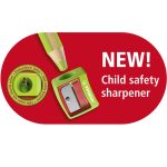 STABILO WOODY 3 IN 1 Hegyező Extra Vastag Ceruzához 2 Féle Színben Zöld-Piros