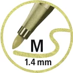 Stabilo Pen 68 Metallic Filctoll Arany