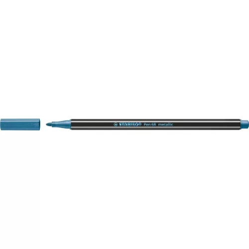 Stabilo Pen 68 Metallic Ecsetfilc Metallic Blue
