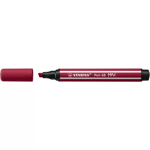Stabilo Pen 68 Max Prémium Filctoll Vágott Hegyű Bordó