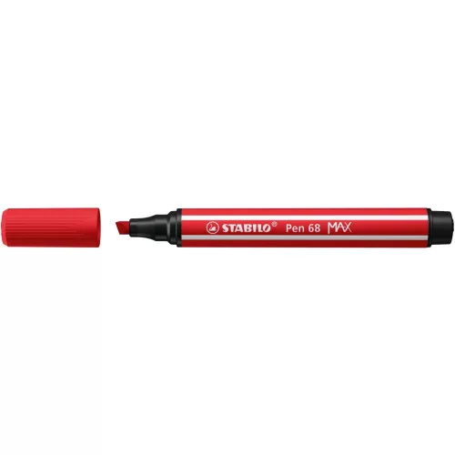 Stabilo Pen 68 Max Prémium Filctoll Vágott Hegyű Piros