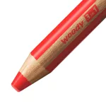 Stabilo Woody 3 in 1 Színes Ceruza Zsírkréta Akvarell Ceruza Piros