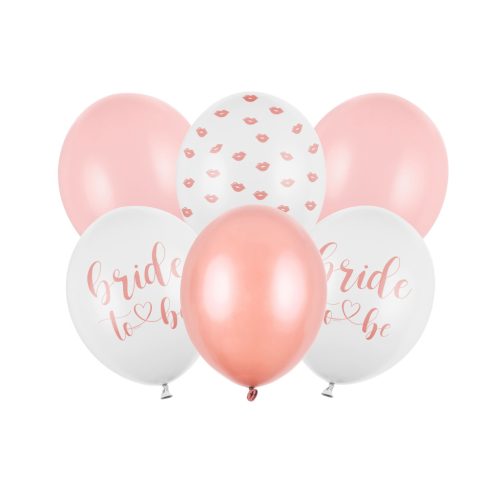 Lufi 30 cm 6 Darab/Csomag Bride To Be Vegyes Színek