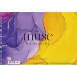 Shkolyaryk Spirálos Vázlatfüzet A/4 240 g 20 Lapos Mix Technique Muse