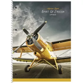   Shkolyaryk Spirálfüzet A/4+ 80 Lapos Vonalas Spirit Of Freedom Vegyes Mintákban