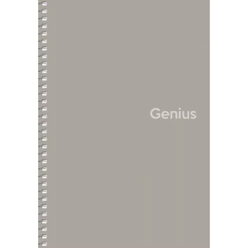 Shkolyaryk Spirálfüzet A/5 80 Lapos Négyzetrácsos PP Borító Genius Vegyes Minták