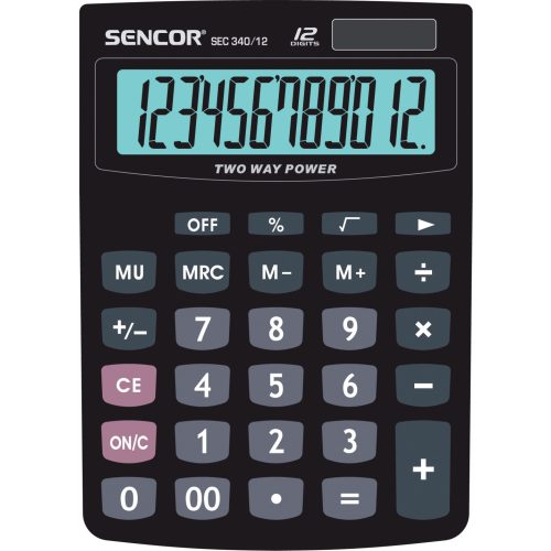 Sencor SEC 340/12 Dual Asztali Számológép 12 Digites