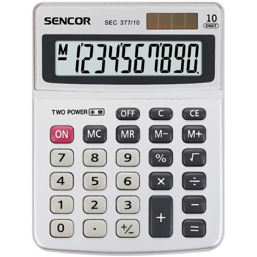 Sencor SEC 377/10 Dual Asztali Számológép 10 Digites