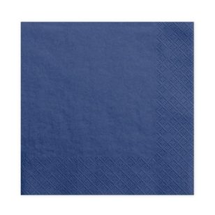 Szalvéta 33 x 33 cm 3 Rétegű 20 lap/Csomag Tengerészkék