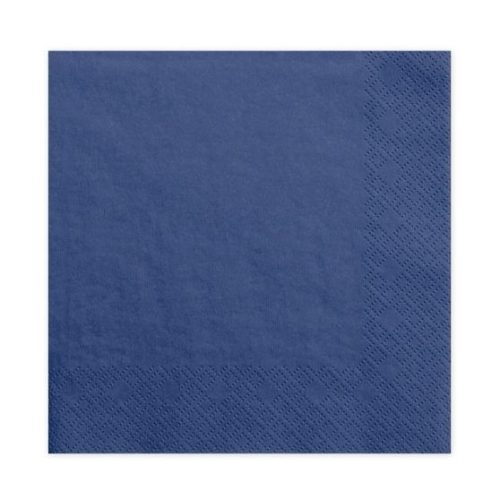 Szalvéta 33 x 33 cm 3 Rétegű 20 lap/Csomag Tengerészkék