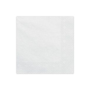 Szalvéta 33 x 33 cm 3 Rétegű 20 lap/Csomag Fehér