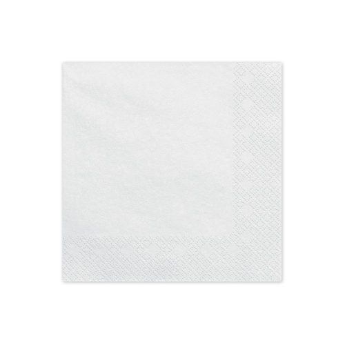 Szalvéta 33 x 33 cm 3 Rétegű 20 lap/Csomag Fehér
