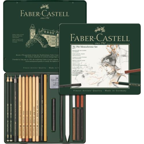 Faber Castell AG Pitt Monochrome Szett 21 Darab/Doboz Közepes Fém Dobozban