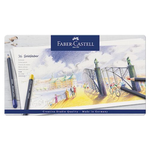 Faber-Castell AG Goldfaber Színes Ceruza Készlet Fém Dobozban 36 Darab/Készlet