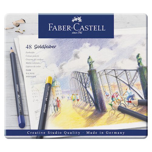Faber-Castell AG Goldfaber Színes Ceruza Készlet Fém Dobozban 48 Darab/Készlet