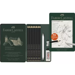   Faber Castell AG Grafitceruza Készlet Pitt Matt 11 Darab/Doboz Fém Dobozban