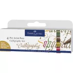 Faber-Castell AG Pitt Calligraphy Művészfilc Készlet 4 Darab/Készlet