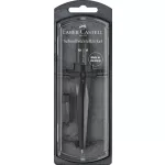 Faber-Castell Körző Készlet Gyorsállítóval Pótheggyel Fekete Quick-Set