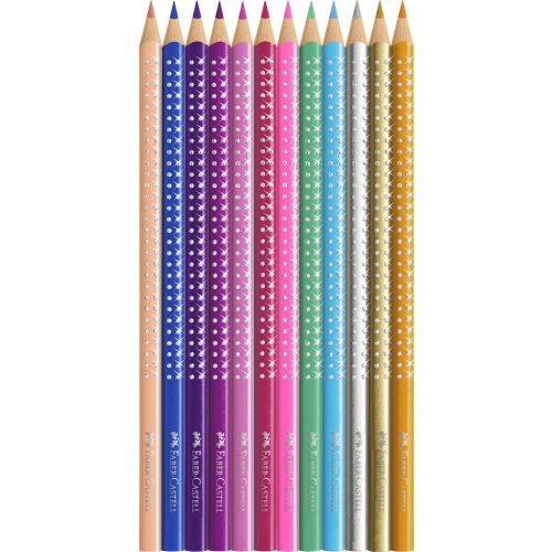 Faber-Castell Színesceruza Készlet SPARKLE Rózsaszín Fém Dobozban 12 Darab/Doboz