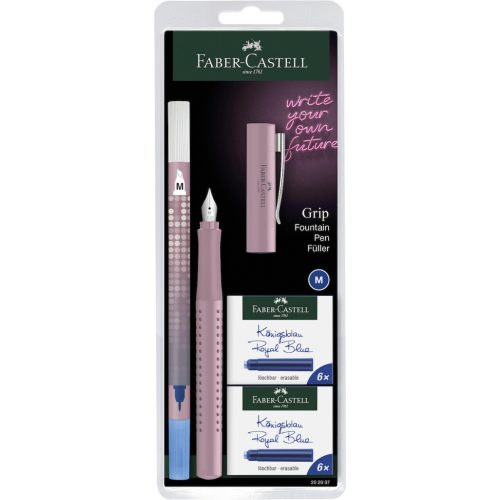 Faber Catell Grip 2010 Töltőtoll Szett Rózs Árnyékok M-es Heggyel