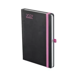 Toptimer Határidőnapló A/5 Heti Nero Fekete-Pink 2027