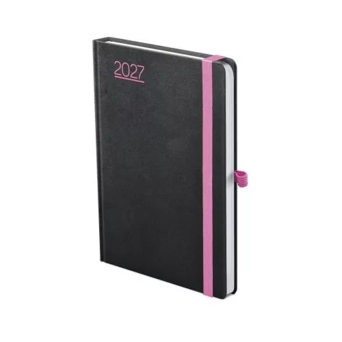 Toptimer Határidőnapló A/5 Heti Nero Fekete-Pink 2027