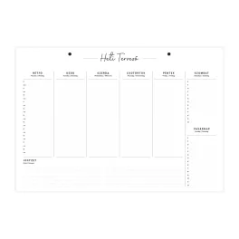 TopTimer Fali Tervező 44x34 cm Fekvő Dátumozatlan IV-es