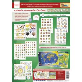   Fixi Tanulói Munkalap Csomag Iskolaelőkészítő 5 Darab 32x44 cm Gyerek Föld/Eu Alátéttel Kék Filctollal