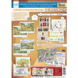   Fixi Tanulói Munkalap Csomag 3. Oszt. 5 Darab 32x44 cm Kerékpáros Tízparancsolat Alátéttel És Kék Filctollal
