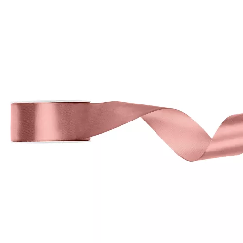 Szatén Szalag 2,5 cm Széles 25 Méter Púderrózsaszín