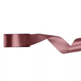   Szatén Szalag 2,5 cm Széles 25 méter Sötét Púderrózsaszín