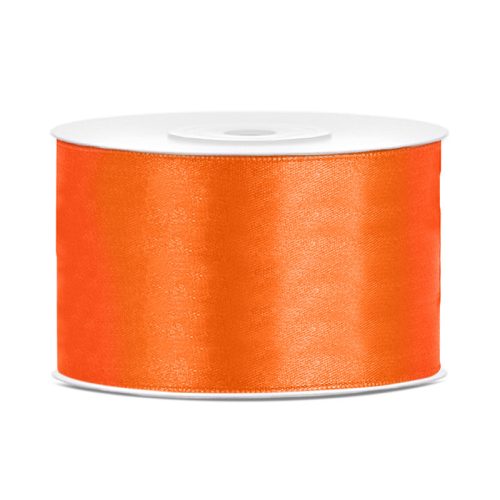 Szatén Szalag 3,8 cm Széles 25 méter Narancssárga