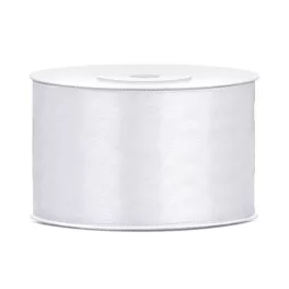 Szatén Szalag 3,8 cm Széles 25 méter Fehér