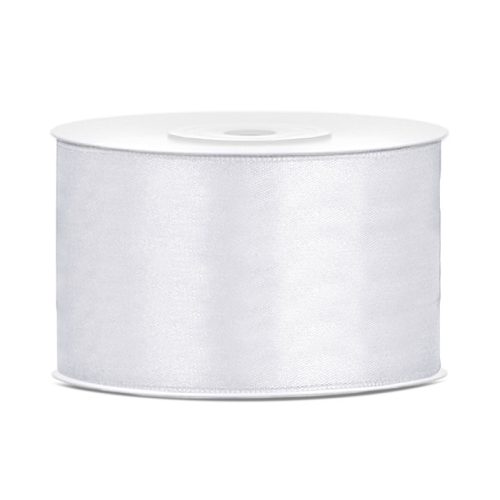 Szatén Szalag 3,8 cm Széles 25 méter Fehér