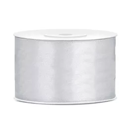 Szatén Szalag 3,8 cm Széles 25 méter Ezüst